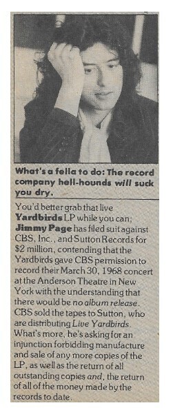 Page, Jimmy / What&#39;s a Fella To Do | Magazine Article | March 1977