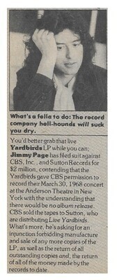 Page, Jimmy / What&#39;s a Fella To Do | Magazine Article | March 1977