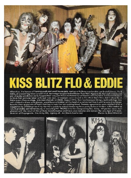 Kiss / Kiss Blitz Flo + Eddie | Magazine Article | December 1976