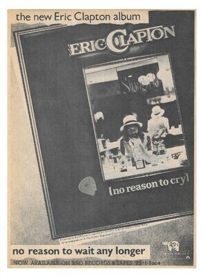Clapton, Eric / No Reason to Cry | Magazine Ad | December 1976