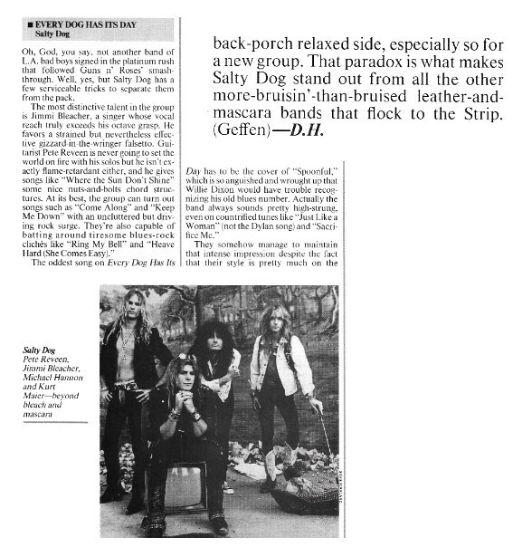Salty Dog / Every Dog Has It&#39;s Day | Magazine Review | February 1990