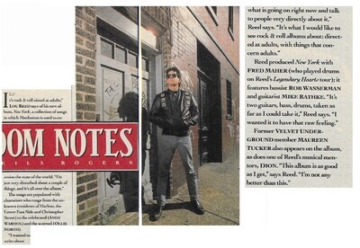 Reed, Lou / It&#39;s Rock + Roll Aimed at Adults | January 1989