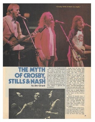 Crosby, Stills + Nash / The Myth of Crosby, Stills + Nash / 1978