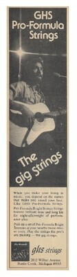 GHS Strings / GHS Pro-Formula Strings | Magazine Ad | 1977