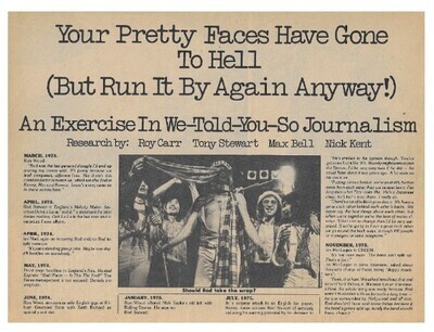 Faces, The / Your Pretty Faces Have Gone to Hell | Magazine Article | Spring 1977