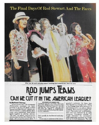 Stewart, Rod / The Final Days of Rod Stewart and The Faces | Magazine Article | Spring 1977
