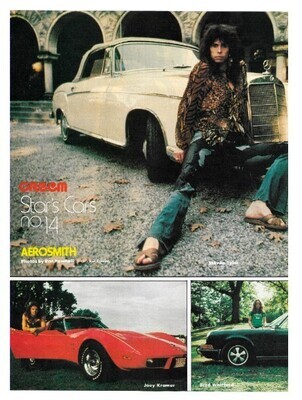 Aerosmith / Creem Star's Cars No. 14 | Magazine Photos | April 1975