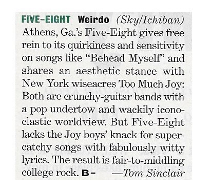 Five-Eight / Weirdo | April 1994