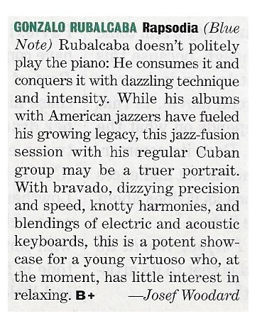 Rubalcaba, Gonzalo / Rapsodia | April 1994