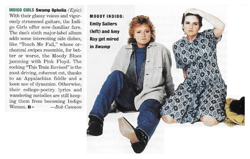 Indigo Girls / Swamp Ophelia | Magazine Review | May 1994