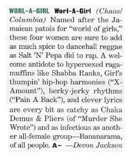 Worl-A-Girl / Worl-A-Girl | Magazine Review | May 1994