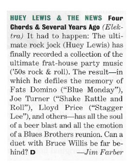 Lewis, Huey (+ The News) / Four Chords + Several Years Ago / 1994