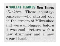 Violent Femmes / New Times / 1994