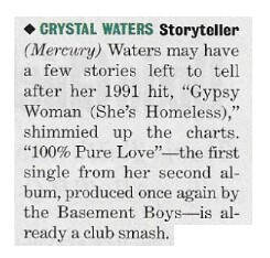 Waters, Crystal / Storyteller | Magazine Review | May 1994