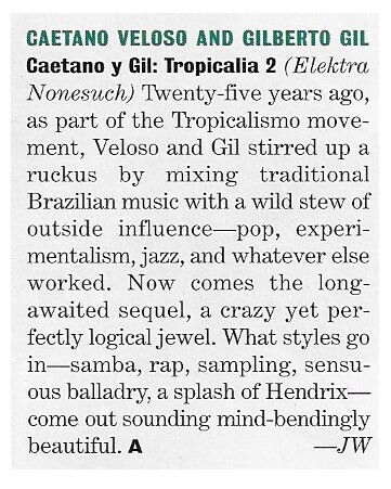 Veloso, Caetano (+ Gilberto Gil) / Caetano y Gil: Tropicalia 2 | Magazine Review | May 1994