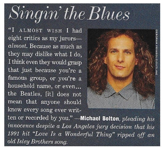 Bolton, Michael / Singin&#39; the Blues | Magazine Article | May 1994