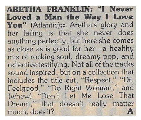 Franklin, Aretha / I Never Loved a Man the Way I Love You | March 1977