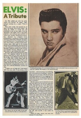 Presley, Elvis / Elvis: A Tribute | Magazine Article | January 1978