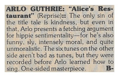 Guthrie, Arlo / Alice's Restaurant | March 1977