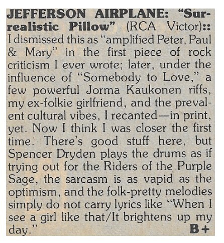 Jefferson Airplane / Surrealistic Pillow | March 1977