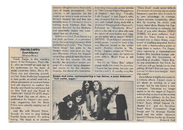 Zappa, Frank / Zoot Allures (1977)