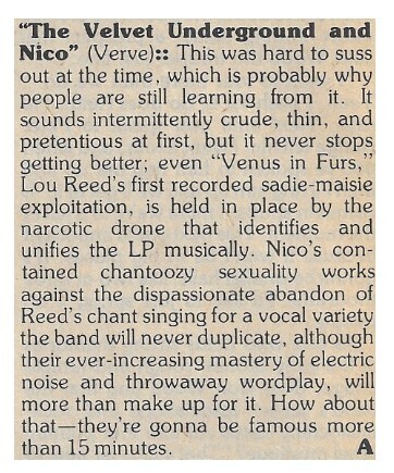 Velvet Underground, The / The Velvet Underground and Nico | Magazine Review | March 1977