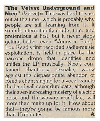 Velvet Underground, The / The Velvet Underground and Nico | March 1977