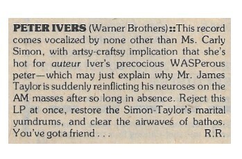 Ivers, Peter / Peter Ivers | December 1976