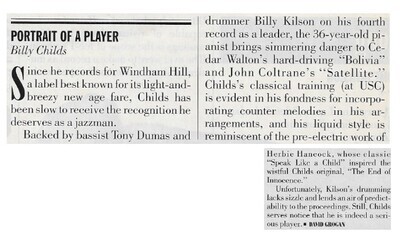 Childs, Billy / Portrait of a Player / 1993