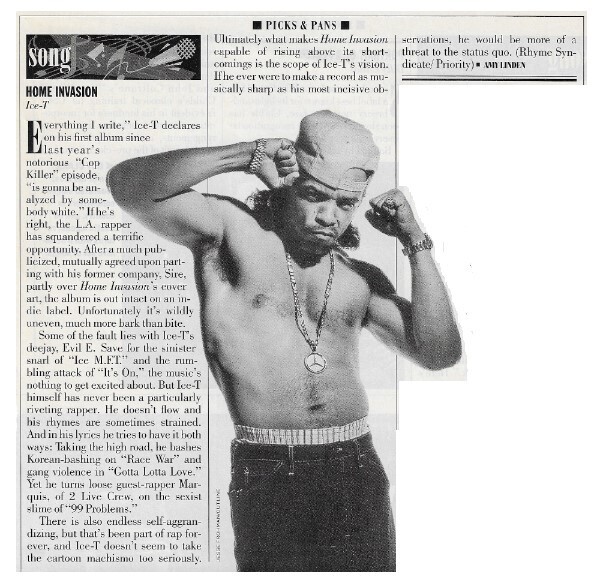 Ice-T / Home Invasion | April 1993