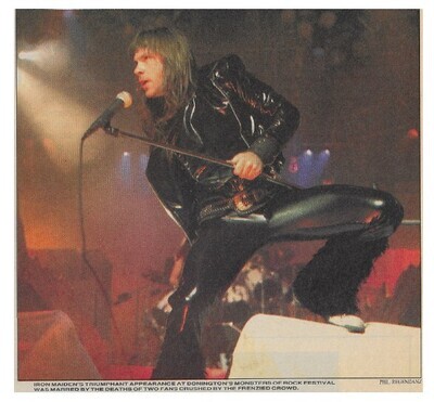 Iron Maiden / Iron Maiden&#39;s Triumphant Appearance | Magazine Photo | 1988