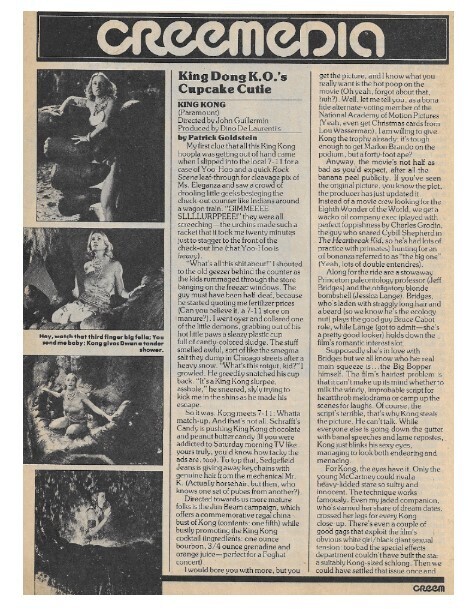 Lange, Jessica / King Dong K.O.&#39;s Cupcake Cutie | March 1977