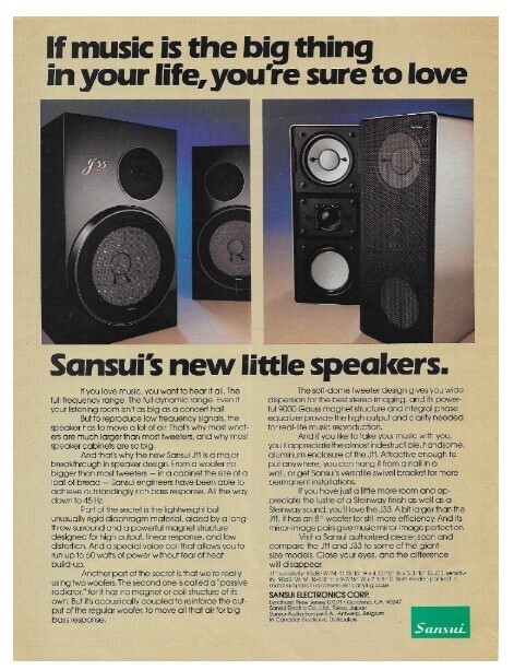 Sansui / Sansui's New Little Speakers / 1979