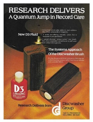 Discwasher / Research Delivers (New D3 Fluid) | Spring 1977