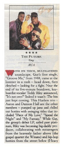 Guy / The Future | Magazine Review | January 1991