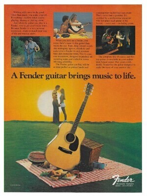 Fender / A Fender Guitar Brings Music to Life | Magazine Ad | 1978