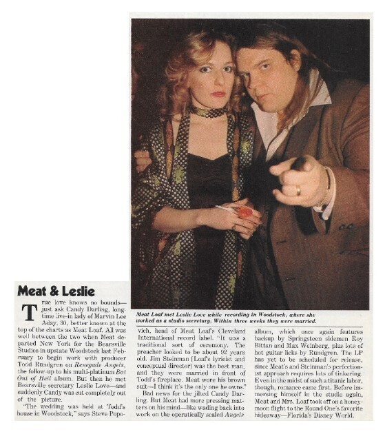 Meat Loaf / Meat + Leslie | June 1979