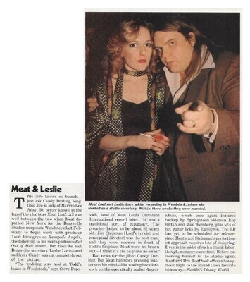 Meat Loaf / Meat + Leslie | June 1979