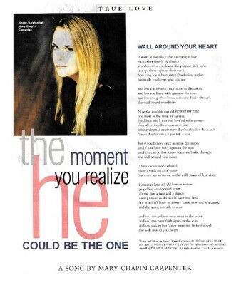 Carpenter, Mary Chapin / The Moment You Realize He Could Be the One / 1995