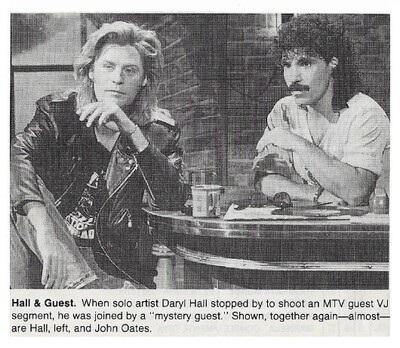 Hall + Oates / Hall and Guest | Magazine Photo | July 1986