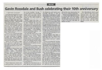 Bush / Gavin Rossdale and Bush Celebrating Their 10th Anniversary / 2002