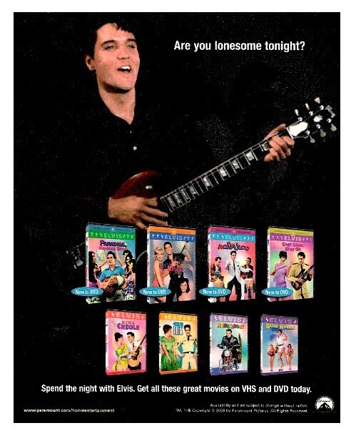 Presley, Elvis / Are You Lonesome Tonight? (Video Releases) | Magazine Ad | 2003