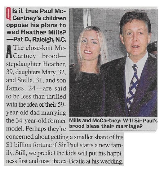 McCartney, Paul / Close-Knit McCartney Brood | Magazine Article | April 2002