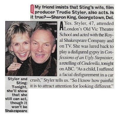 Sting / Sting&#39;s Wife Also Acts | Magazine Article | March 2002