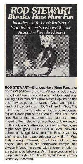 Stewart, Rod / Blondes Have More Fun (1978)
