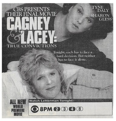 Daly, Tyne / Cagney + Lacey: True Convictions | Magazine Ad | with Sharon Gless | January 1996