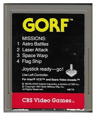 Atari 2600 / Gorf | CBS Video Games | 1982