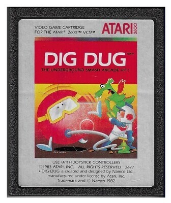 Atari 2600 / Dig Dug | Atari 2677 | 1983