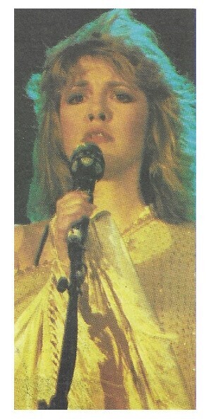 Nicks, Stevie / On Stage-Gold Outfit | Magazine Photo | 1983
