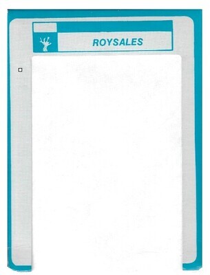 Roysales / Blue-Light Blue | Record Company Sleeve for 8-Track Tape
